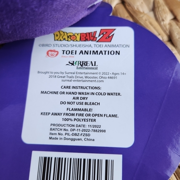 Dbz Dragon Ball Z Frieza Anime Pillow Plush 10” Brand New w/Tags - Picture 4 of 5